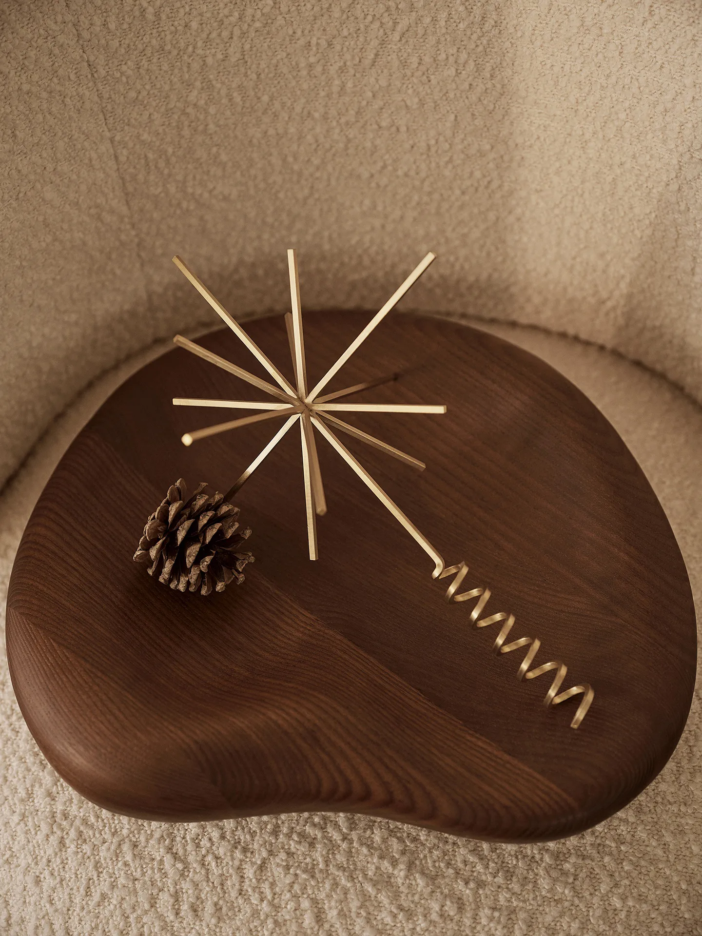 Estrella árbol Navidad Ferm Living latón, latón Ferm Living