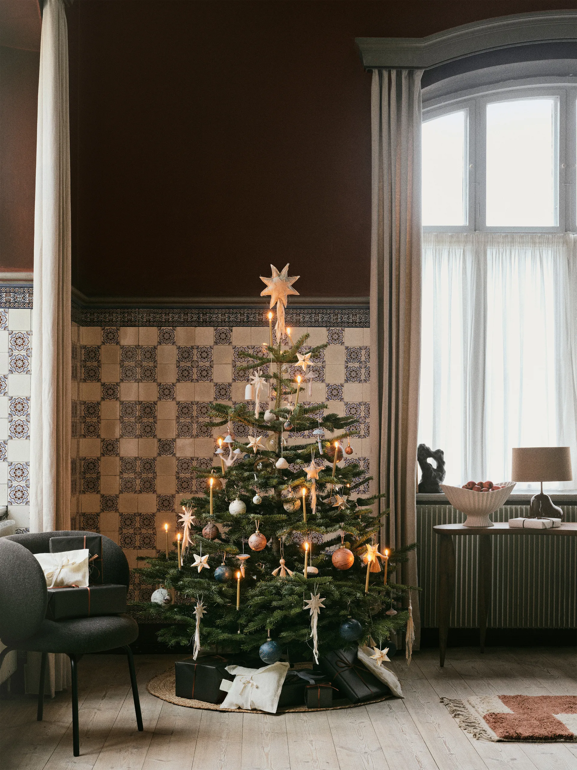 Estrella de árbol Vela Star Treetopper, Natural Ferm Living