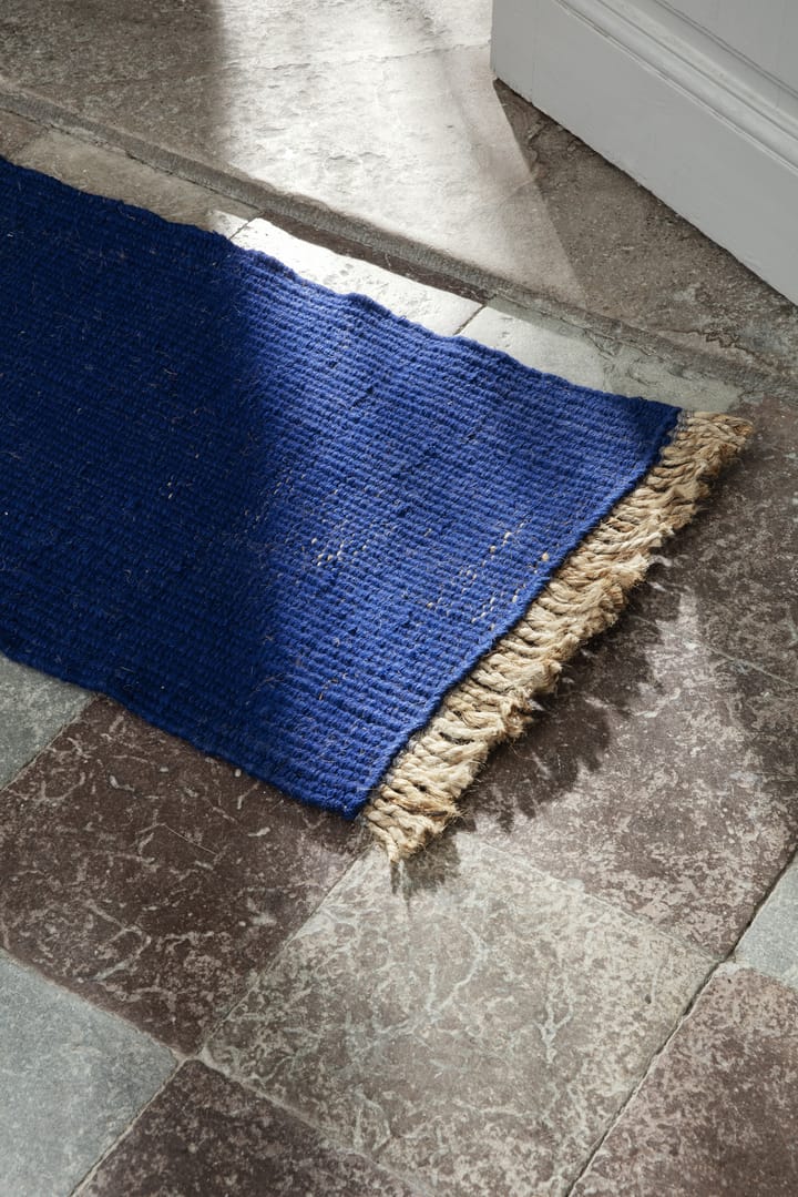 Felpudo Block 80x50 cm, Azul Ferm Living
