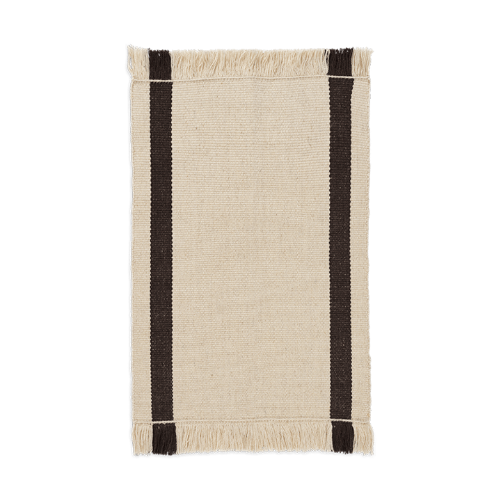 Felpudo Calm kelim - Off-white, Coffee, 50x70 cm - Ferm LIVING