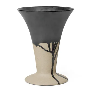 Florero Flores 23 cm - Sand-black - Ferm Living