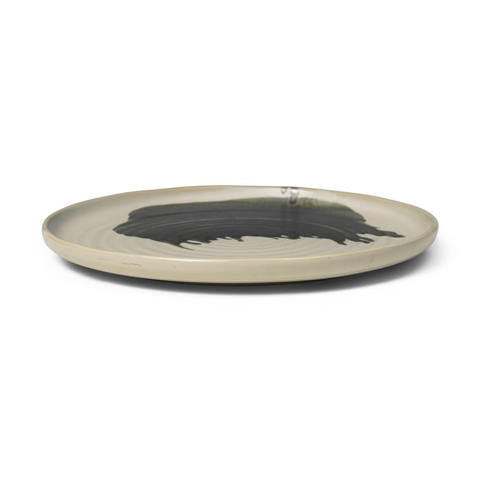 Fuente de servir Omhu Centrepiece ⌀36 cm - off white-charcoal - Ferm Living