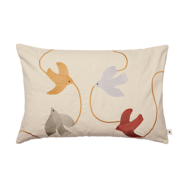 Funda de cojín bordada Swif bird 40x60 cm - Multi - Ferm Living
