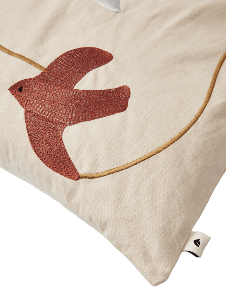 Funda de cojín bordada Swif bird 40x60 cm, Multi Ferm Living