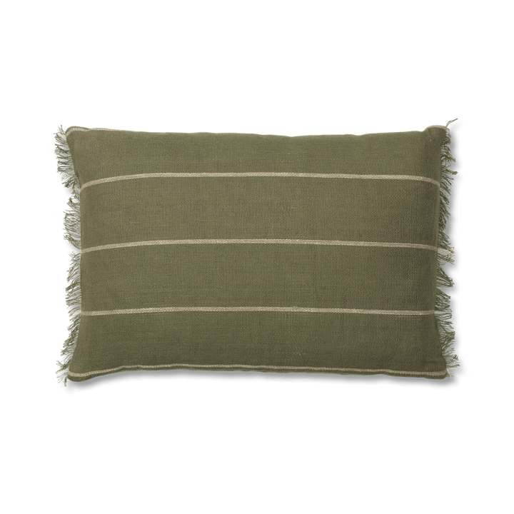 Funda de cojín Calm 40x60 cm - Oliva-Blanco roto - Ferm Living