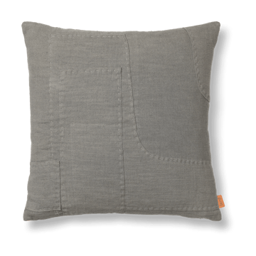 Funda de cojín Darn 50x50 cm - Gris Azulado - Ferm Living