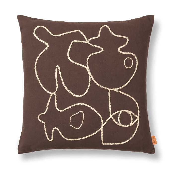 Funda de cojín Figure 50x50 cm - Café-Arena - Ferm Living