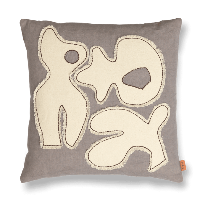 Funda de cojín Figure 50x50 cm - Gris Azulado-I-Blanco Roto - Ferm Living
