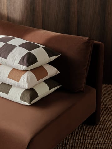 Funda de coj�ín Fold patchwork 40x60 cm - Coffee-undyed - Ferm Living