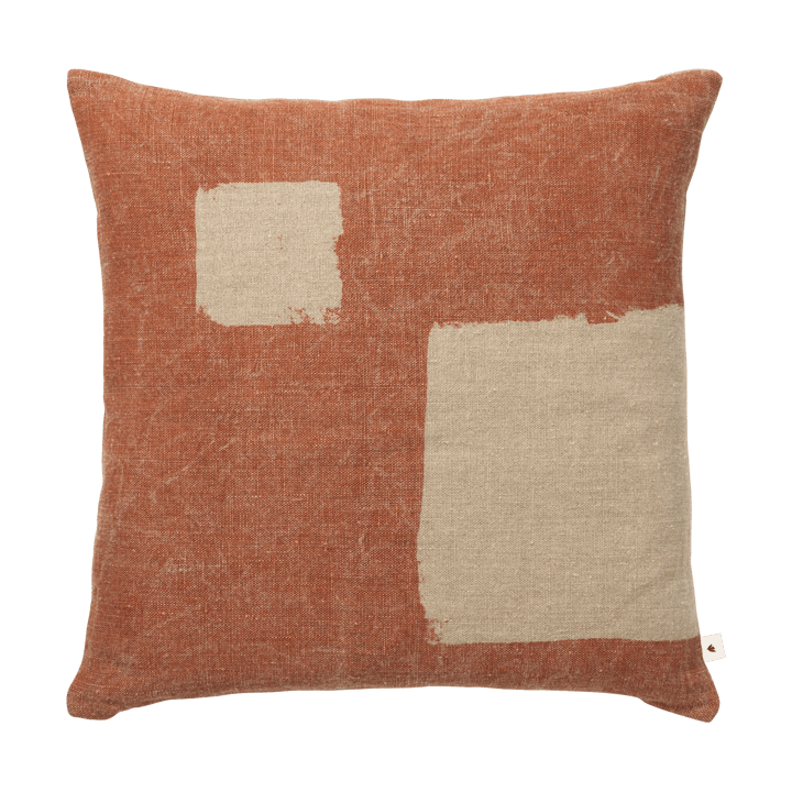 Funda de cojín Oleo 50x50 cm - Terracotta-Natural - Ferm Living