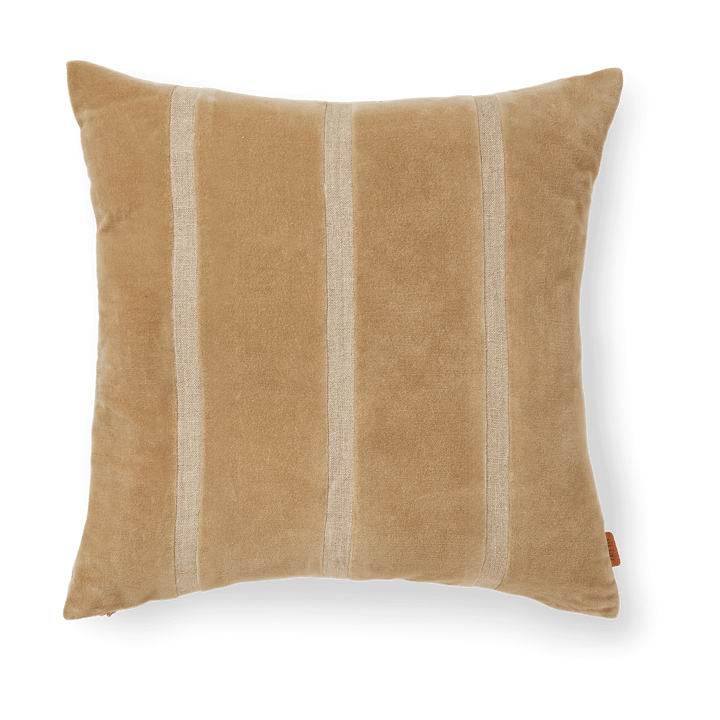 Funda de cojín Senti Stripe 50x50 cm - Dark sand-linen - Ferm Living