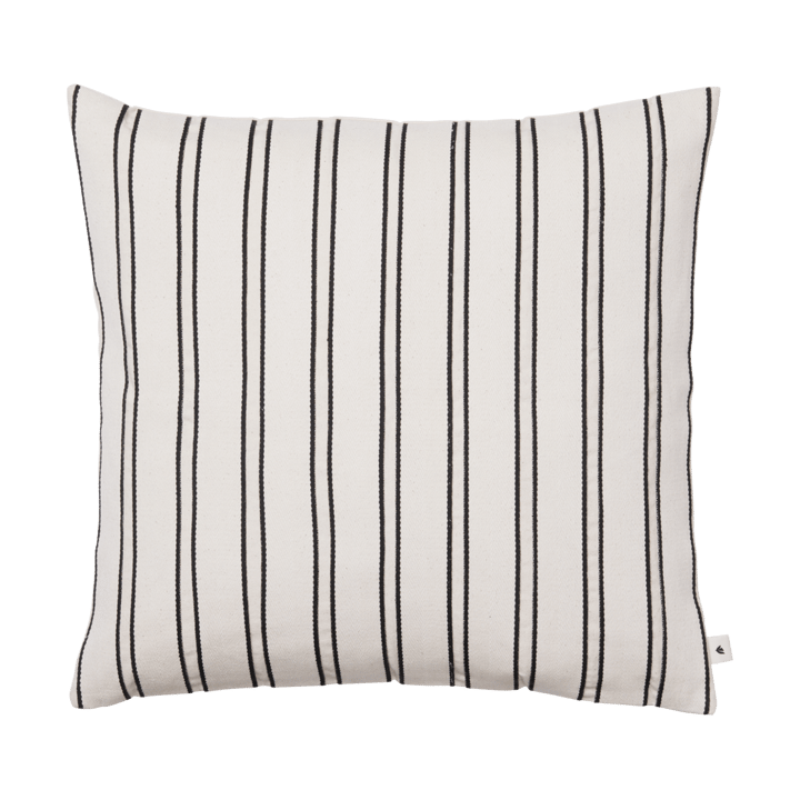 Funda de cojín Twill  50x50 cm - Off-white-black - Ferm Living