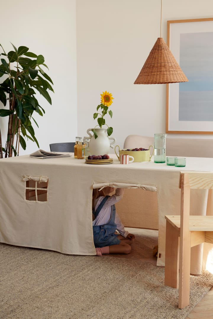 Funda de tela para casa bajo mesa Settle, Offwhite Ferm Living