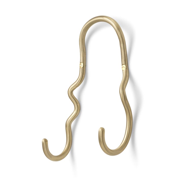Gancho Curvature doble - latón - Ferm Living