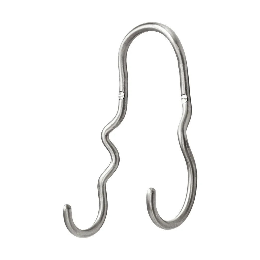 Gancho Curvature doble, Stainless steel Ferm Living