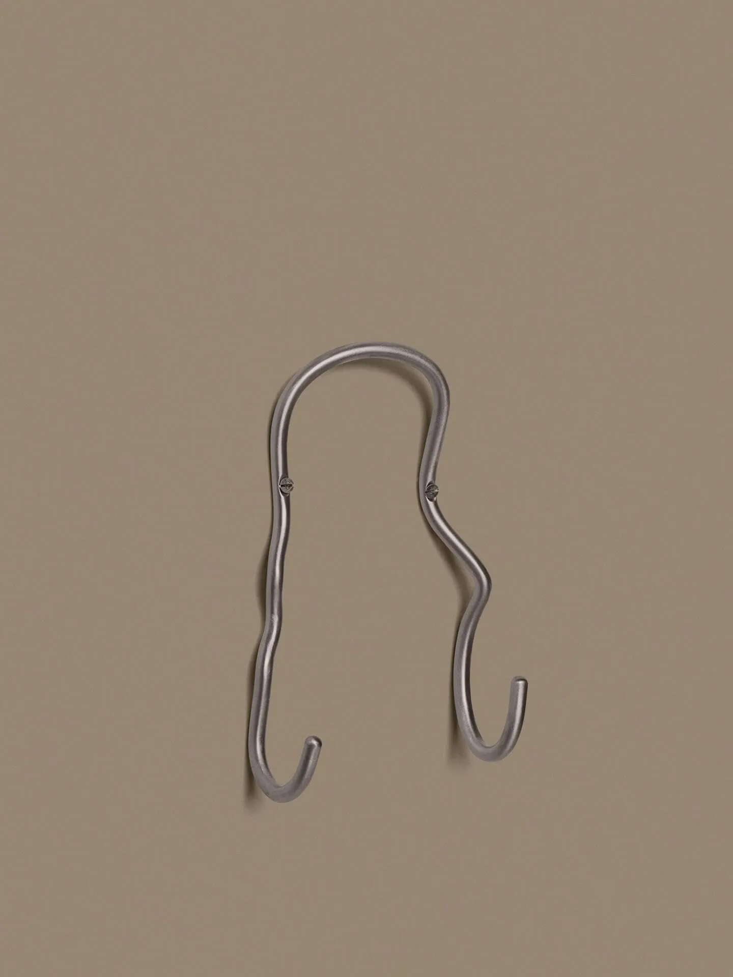 Gancho Curvature doble, Stainless steel Ferm Living