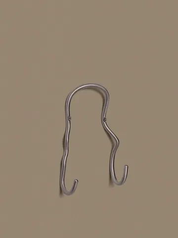 Gancho Curvature doble - Stainless steel - Ferm Living