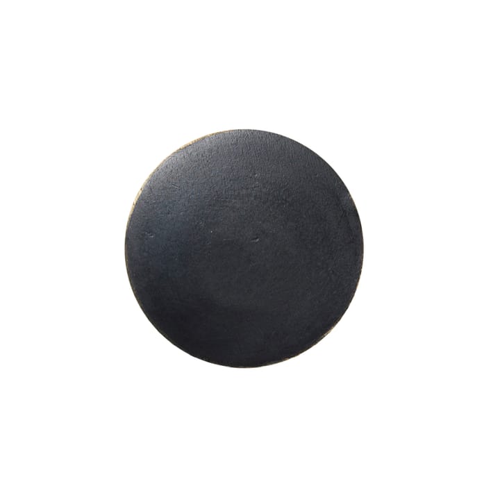 Gancho Flat Circle negro-latón, Ø4 cm Ferm Living