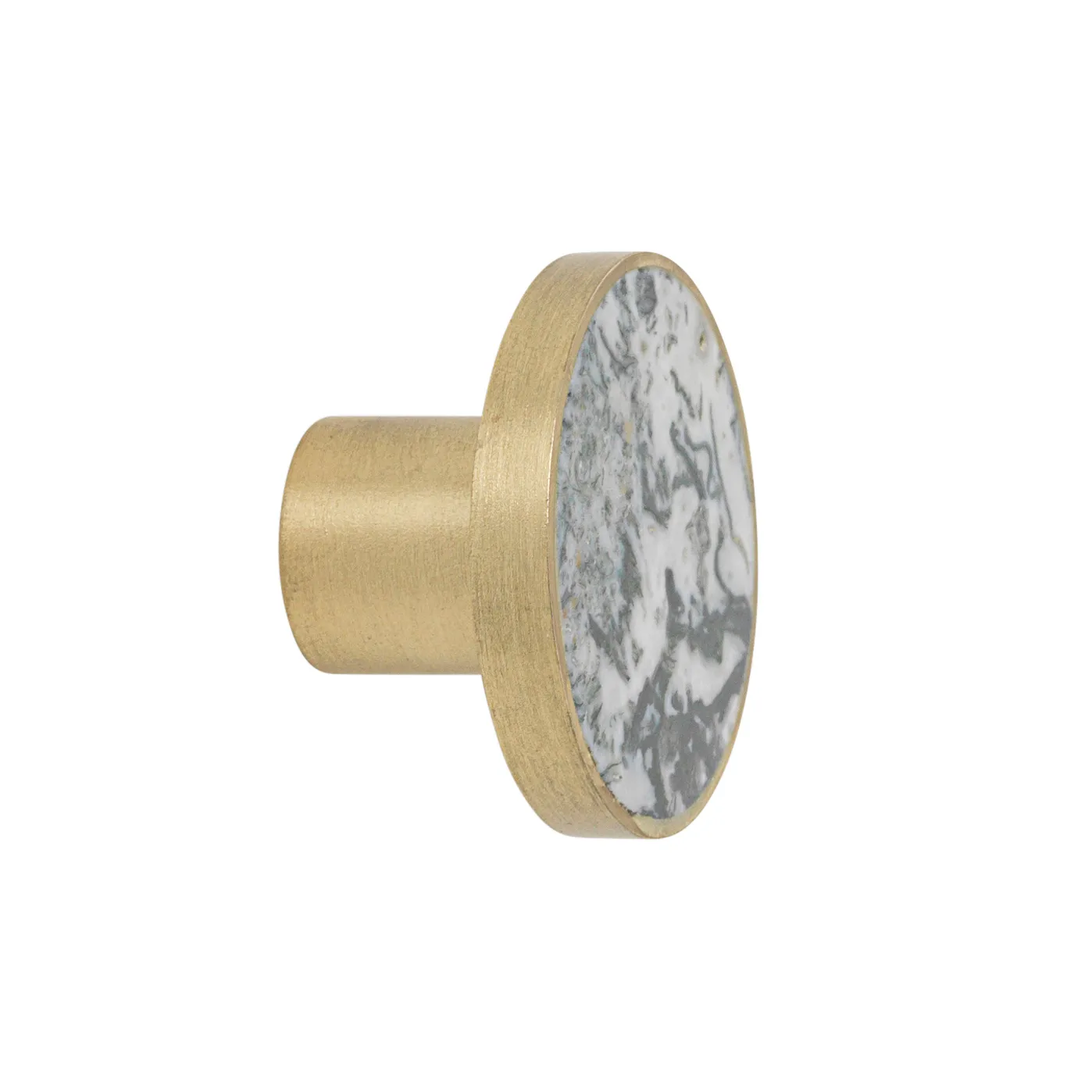 Gancho Stone grande, musgo de ágata-latón Ferm Living