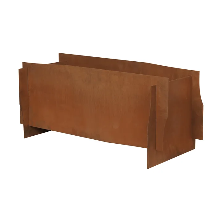 Jardinera Lapel planter - Rust, 33x35x75 cm - Ferm Living