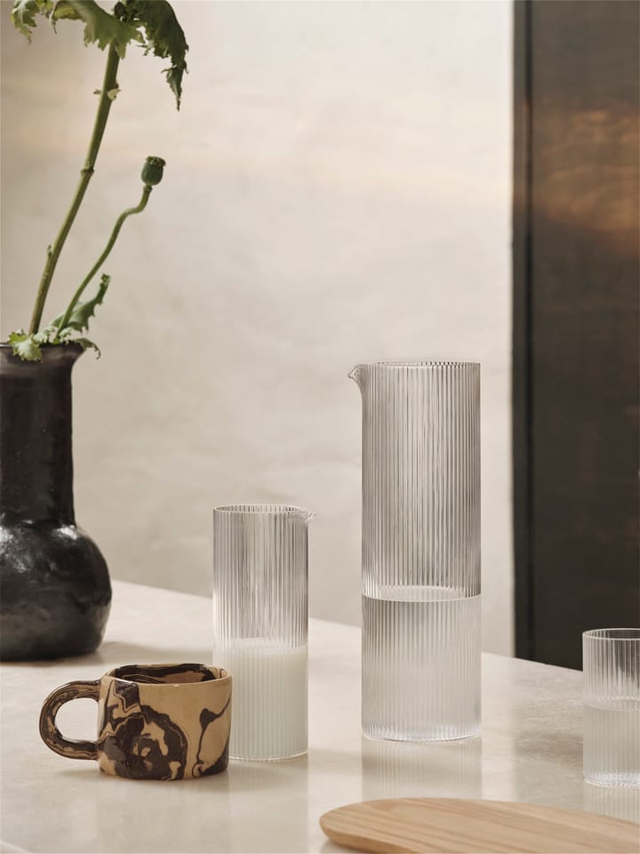 Jarra de agua Ripple 1,12 L, Clear Ferm Living