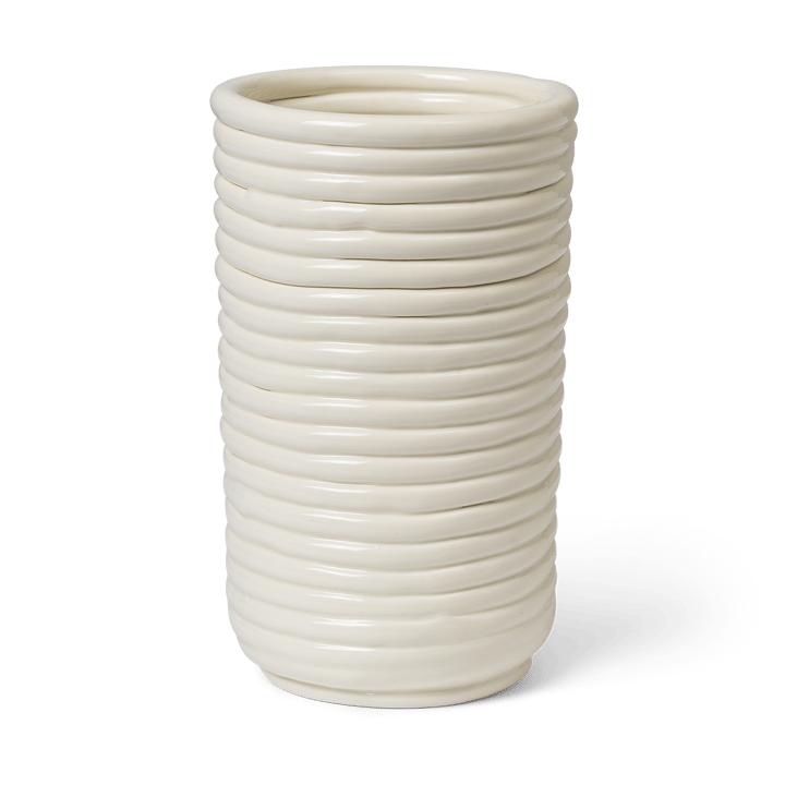Jarrón Corduroy 21 cm - Off white - Ferm Living