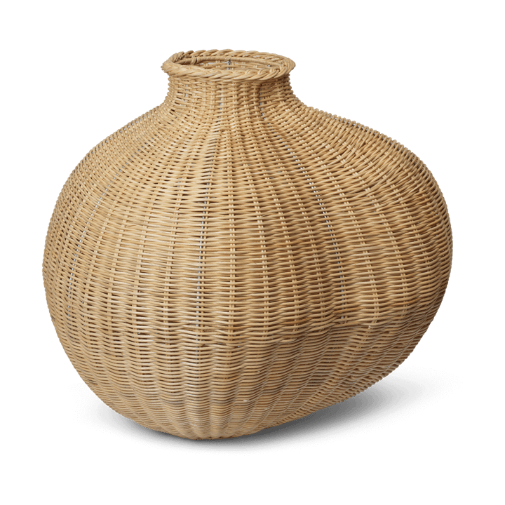 Jarrón de suelo trenzada Bola - Natural - Ferm Living