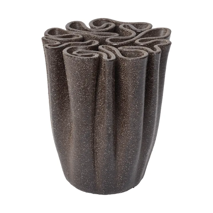 Jarrón Dedali 18 cm - Dark brown - Ferm Living