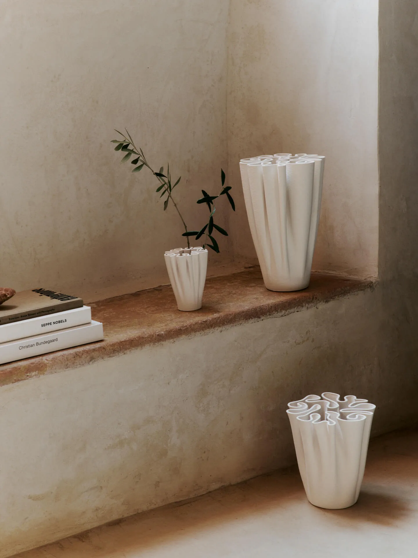 Jarrón Dedali 18 cm, Off-white Ferm Living