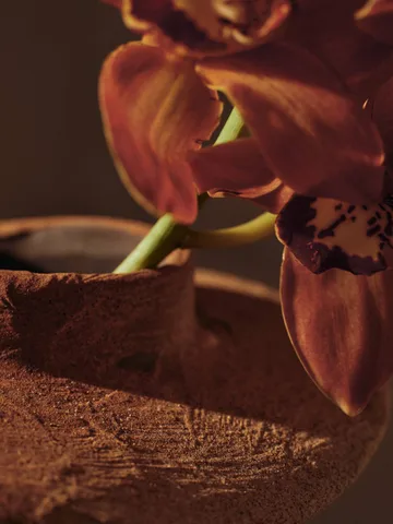 Jarrón Evio - Burnt umber, Ø25 × 22 cm - Ferm Living