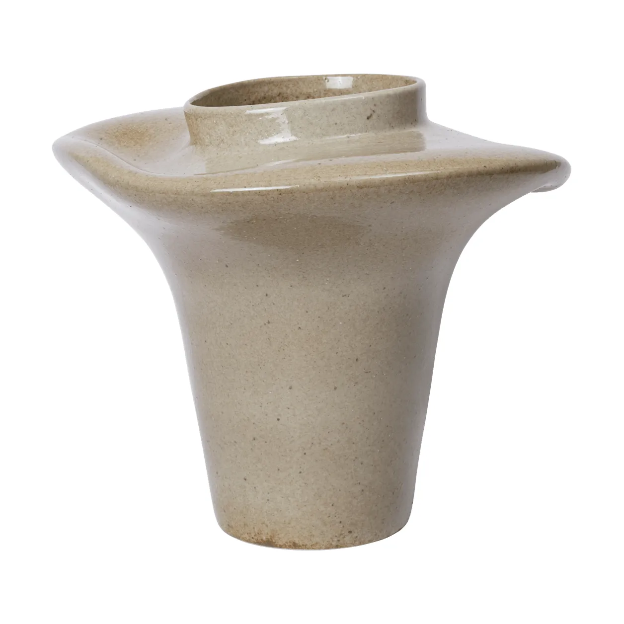 Jarrón Evio, Elm green, Ø35 x 53 cm Ferm Living