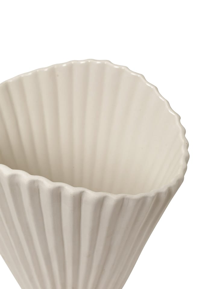 Jarrón Fountain 30,5 cm, off white Ferm Living
