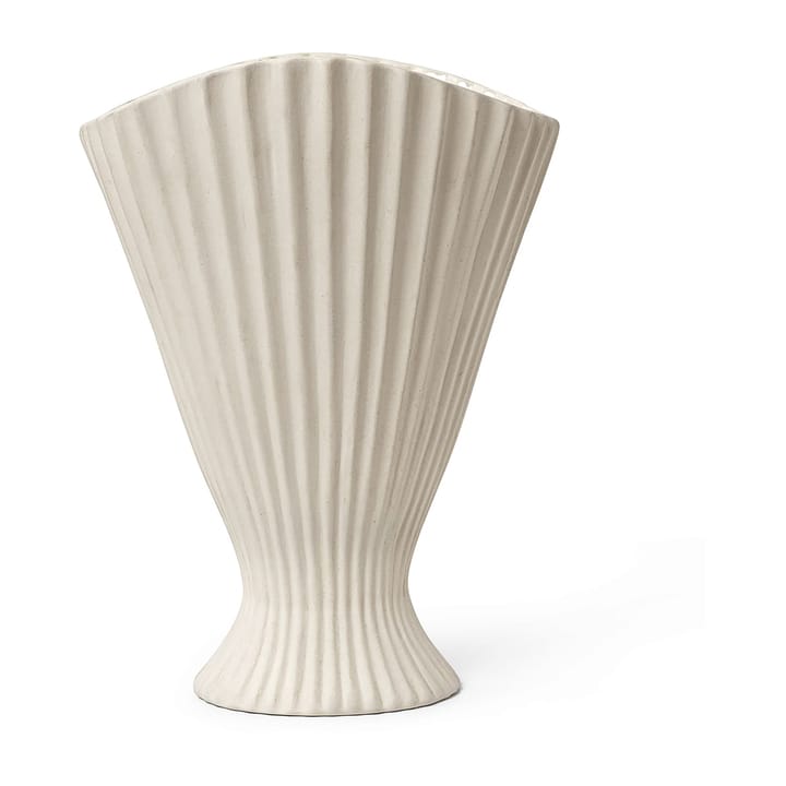 Jarrón Fountain 30,5 cm, off white Ferm Living
