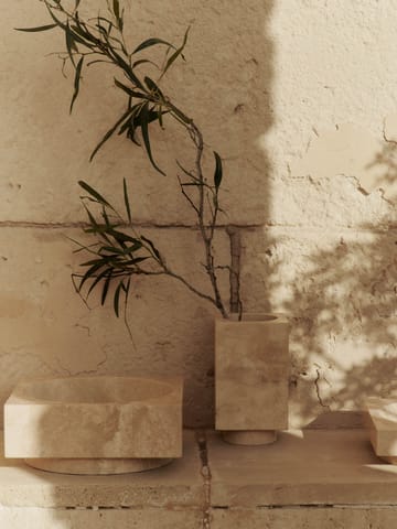 Jarrón Hew 21 cm - Travertine - Ferm Living