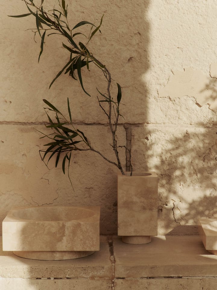 Jarrón Hew 21 cm, Travertine Ferm Living