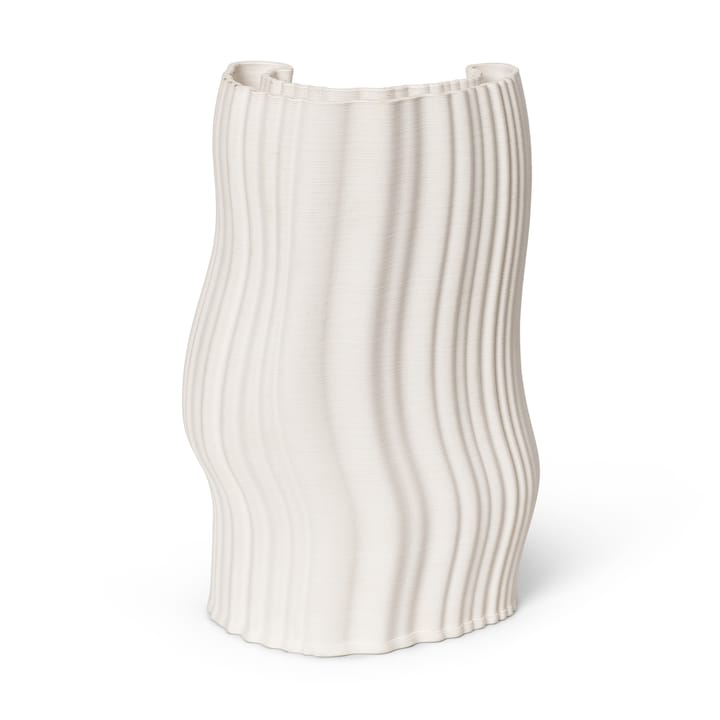 Jarrón Moire 19x30 cm, Off-white Ferm Living