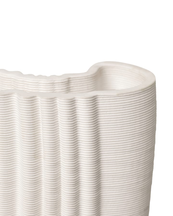 Jarrón Moire 19x30 cm, Off-white Ferm Living