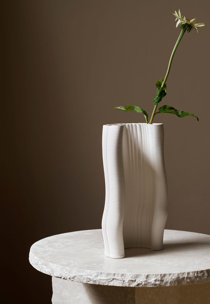 Jarrón Moire 19x30 cm, Off-white Ferm Living