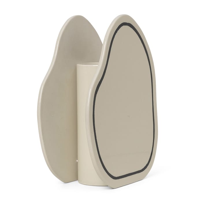 Jarrón Paste rounded 28 cm - Off-white - ferm LIVING