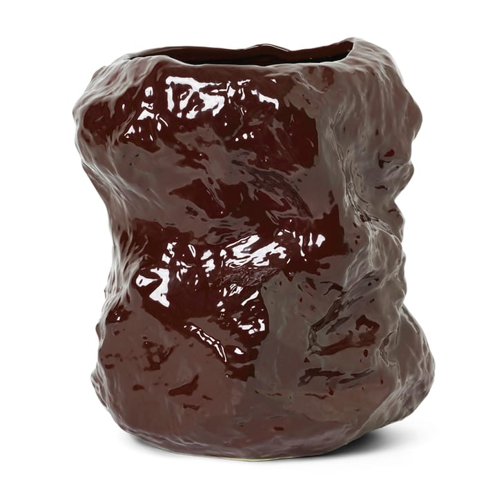 Jarrón Tuck 34 cm - marrón rojizo - Ferm LIVING