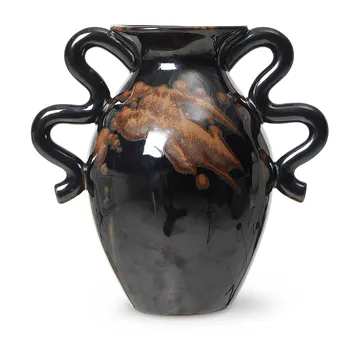 Jarrón Verso 27 cm - Black-brown - Ferm Living
