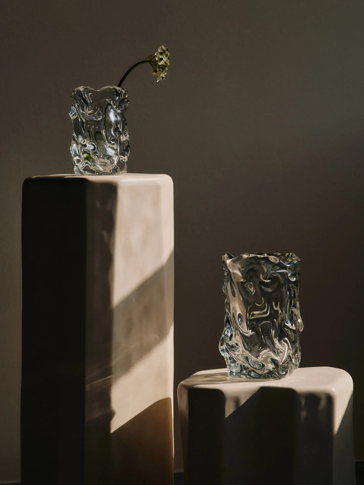 Jarrón Virelle 24 cm, Clear Ferm Living