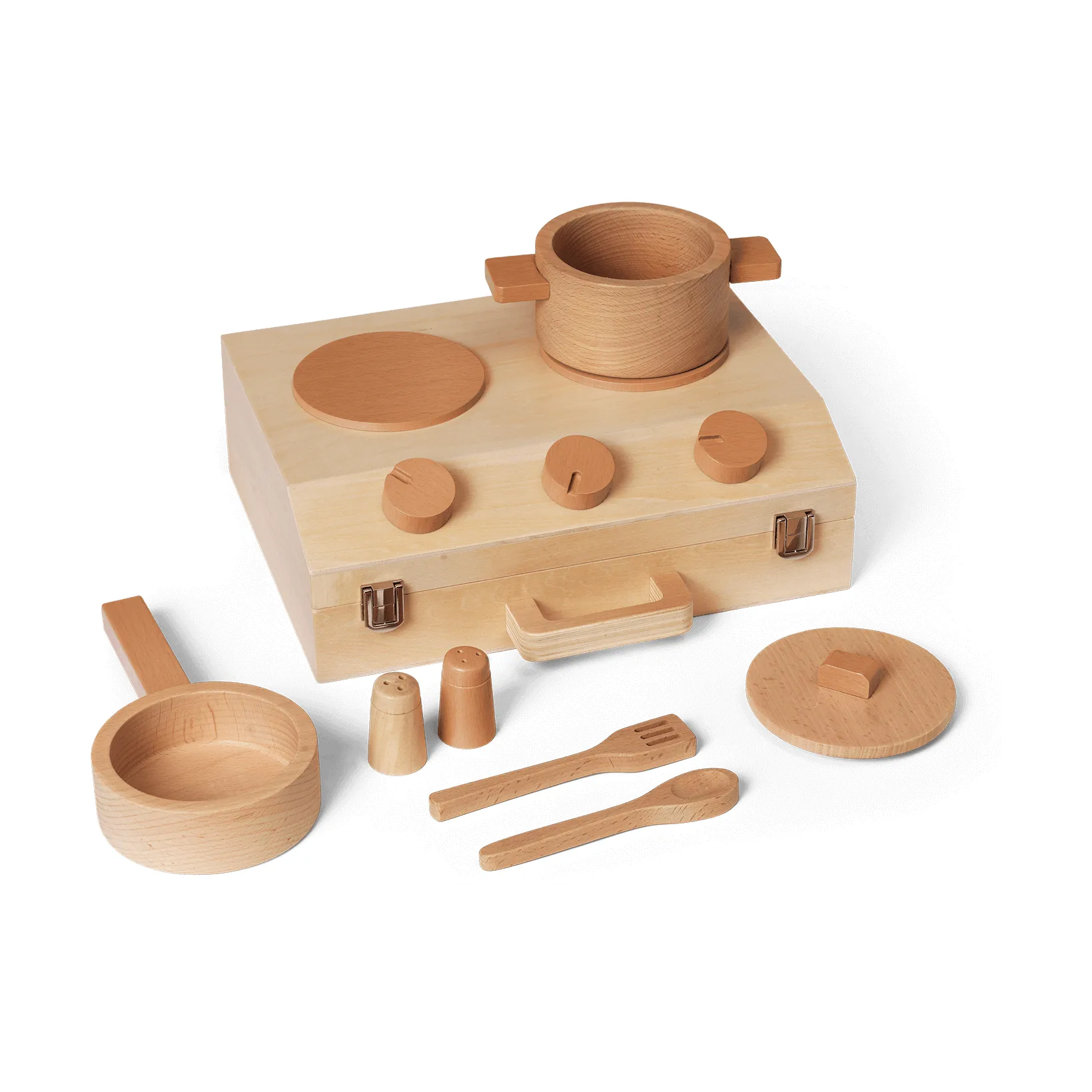 Juego de cocina Toro Suitcase Kitchen para niños, Natural Ferm Living