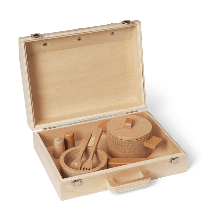 Juego de cocina Toro Suitcase Kitchen para niños, Natural Ferm Living