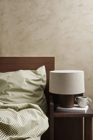 Juego de funda nórdica Check 140x200 cm - Lemon-olive - Ferm Living