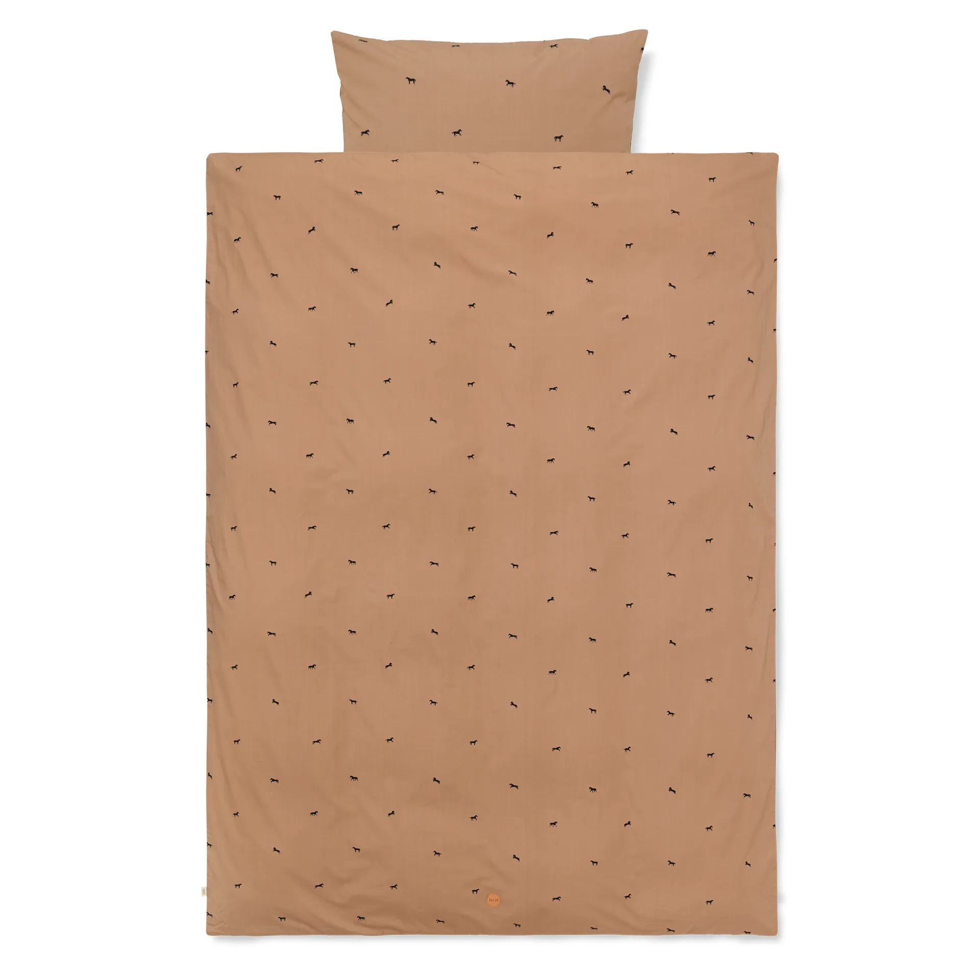 Juego de funda nórdica Horse tan, 140x200 cm Ferm Living