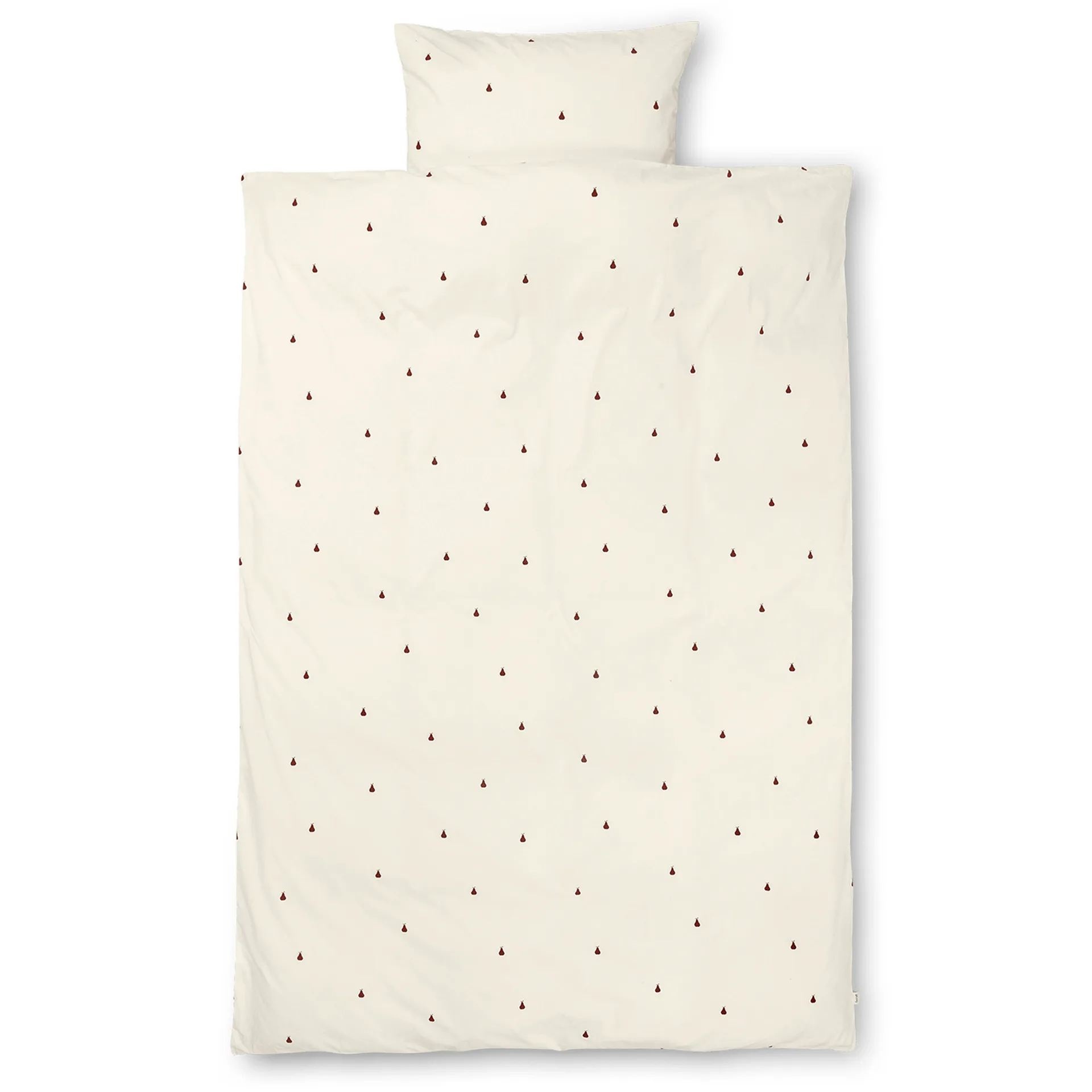 Juego de funda nórdica Pear 140x200 cm, Off white-cinnamon Ferm Living