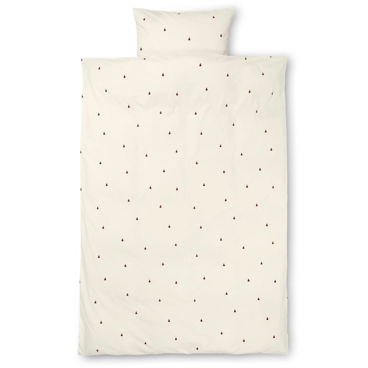 Juego de funda nórdica Pear 140x200 cm - Off white-cinnamon - Ferm LIVING