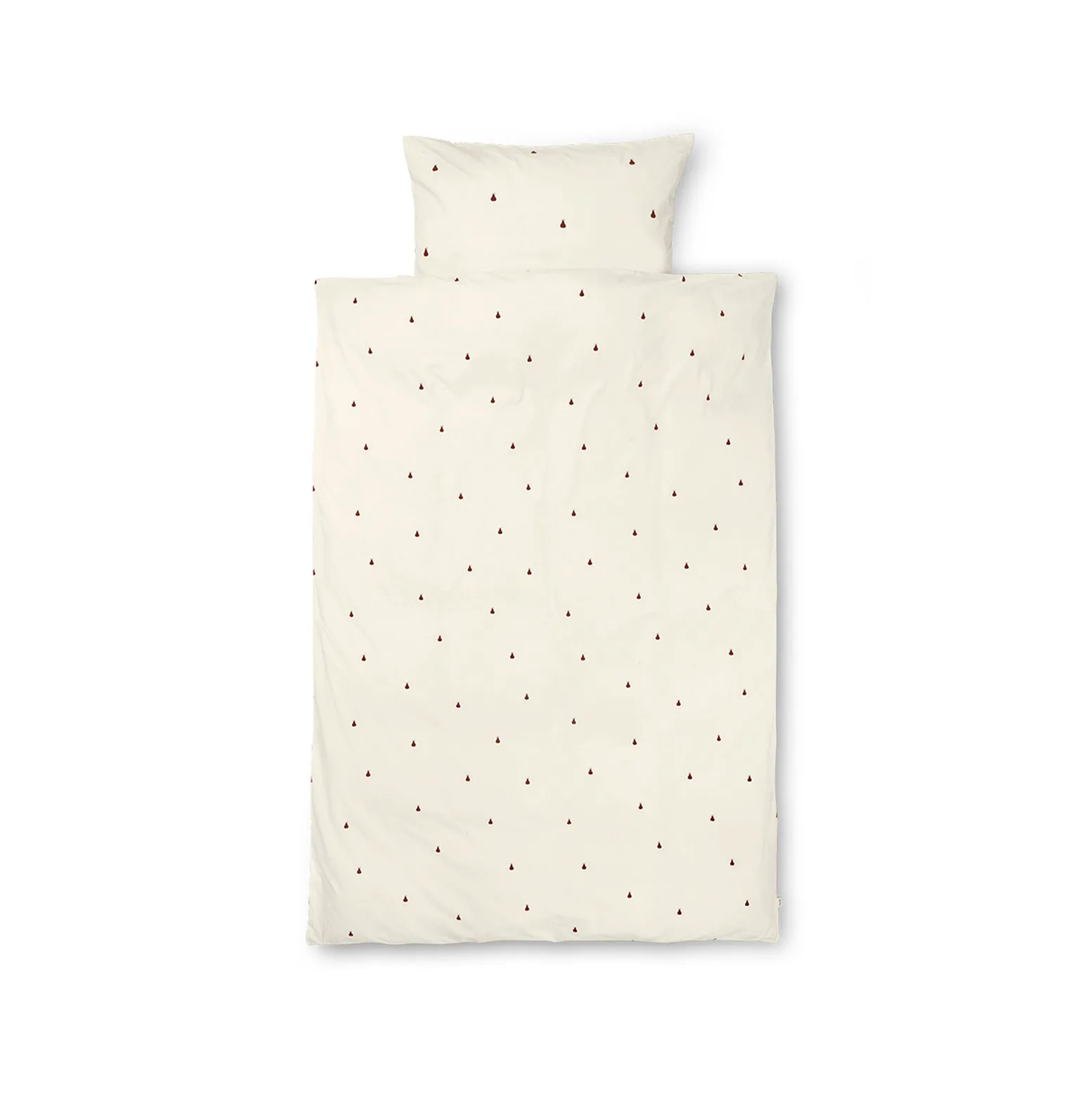 Juego de funda nórdica Pear 70x100 cm, Off white-cinnamon Ferm Living