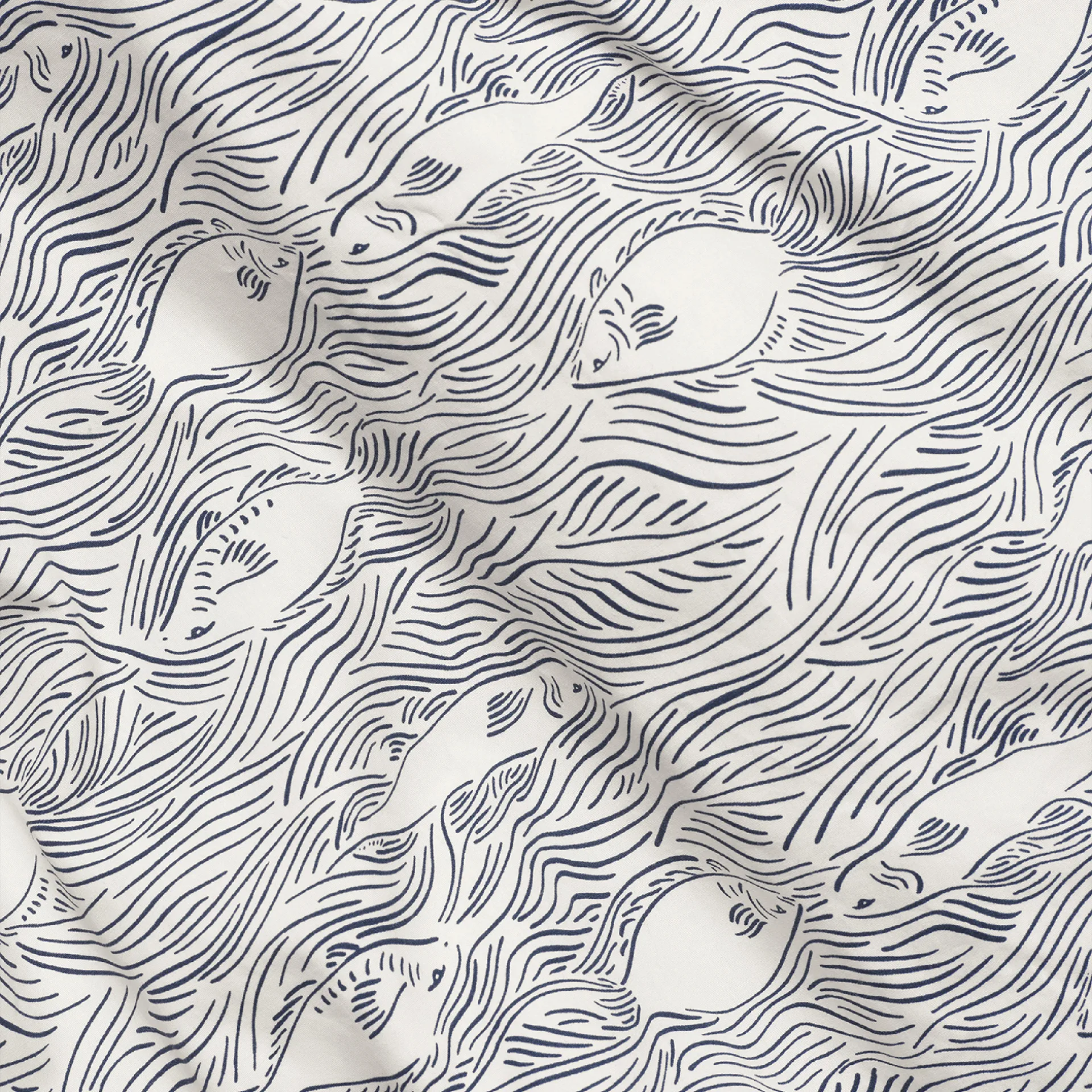 Juego de funda nórdica Stream70x100 cm, Off white Ferm Living